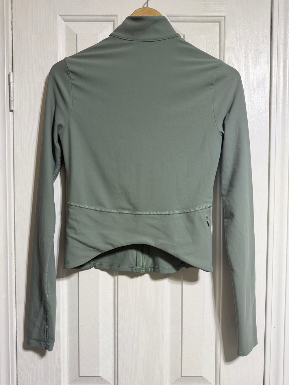 Spanx smooth seamless leggings, jacket and bra set Fennel green size small - Picture 6 of 16